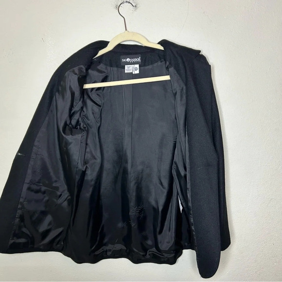 Black Wool Blazer Size 8 Petite - Picture 6 of 6